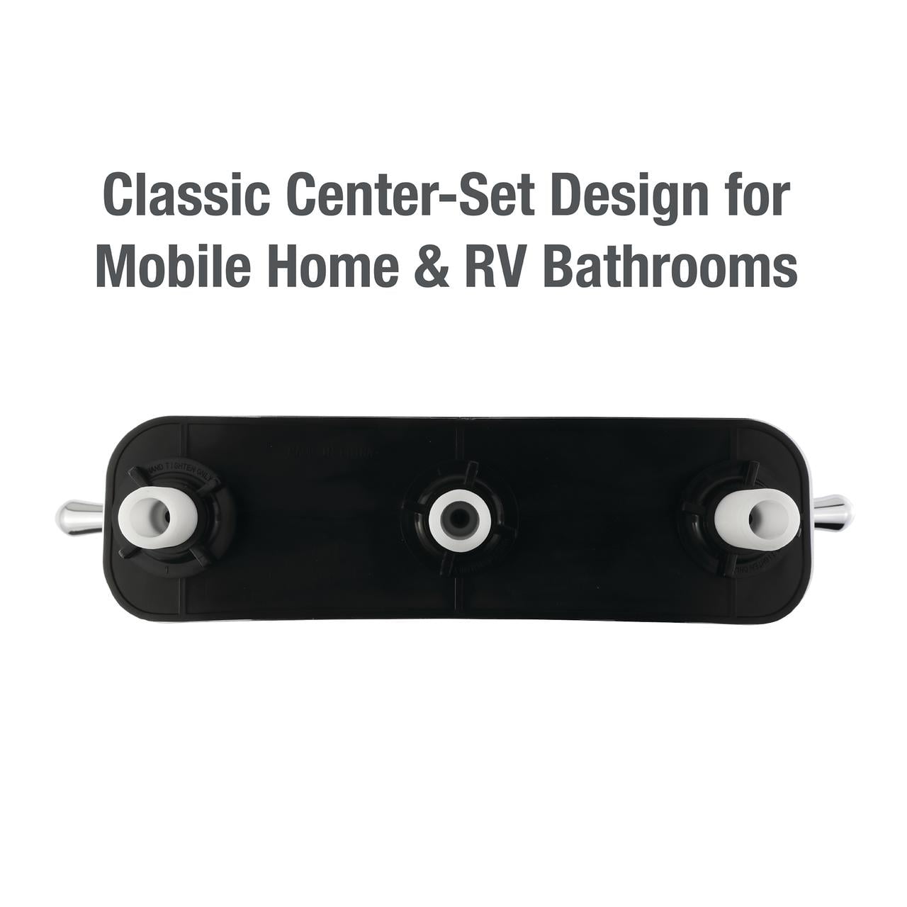 Danco 8-inch Lever-Style Mobile Home Bathroom Center-Set Tub/Shower Faucet in Chrome (10882X)