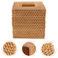 thumbnail image 3 of GOOHOCHY Cubierta de caja de pañuelos de ratán, soporte para pañuelos tejido de ratán cuadrado, 3 of 7