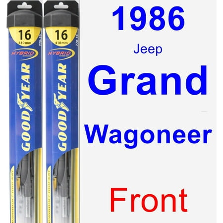 - 1986 Jeep Grand Wagoneer Wiper Blade Set/Kit (Front) (2 Blades) - Hybrid