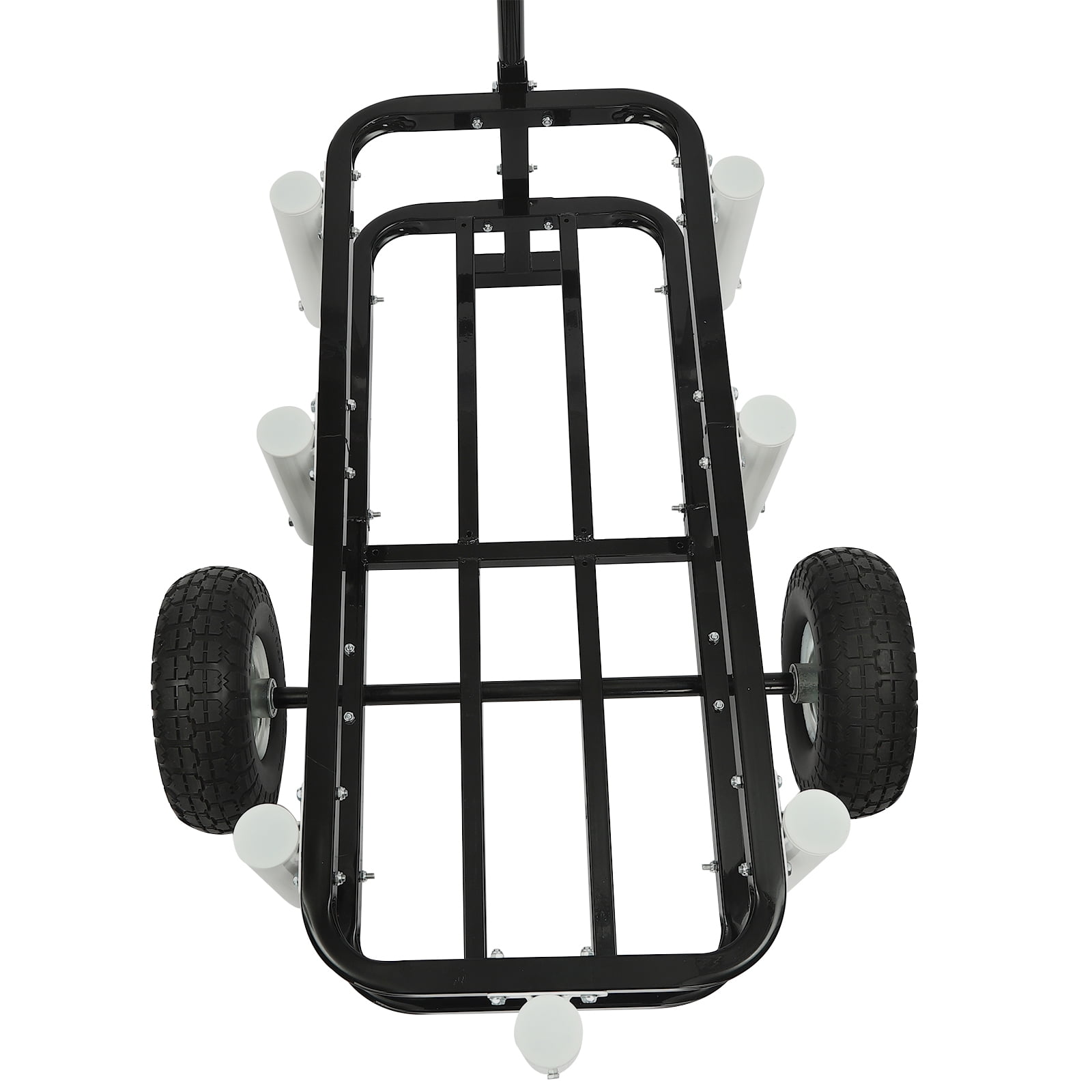 Wildnix Outdoor Fishing Folding Fishing Cart, High-Carbon Steel Construction, 198.42 lbs Load Capacity, Solid Rubber Tires for Beach, Snow, and Mud Terrain, Easy Assembly