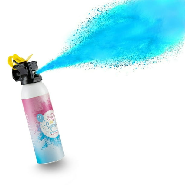 Polvo para Baby Shower, revelación de género del bebé, espray en polvo, revelación de género por Color azul y