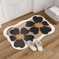 thumbnail image 4 of Ohufall Bathroom Decor Non Slip Floor Mat Washable Rugs Diatomite Absorbent Quick Drying Household Bathroom Door Foot Mat, 4 of 6