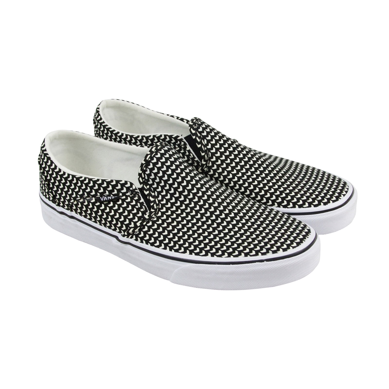 vans asher slip on womens white