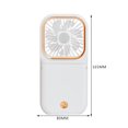 thumbnail image 2 of Mini ventilador portátil plegable USB recargable con banco de energía ventilador de mano de escritorio Ehuebsd Libre de BPA, 2 of 7