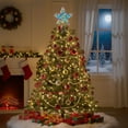 thumbnail image 4 of Christmas Tree Topper Star, 3D Wrought Iron Tree Top Decoration with 20 LED Lights, Gold Glittering Ornament for Holiday Decor(C-9*7inch), 4 of 4