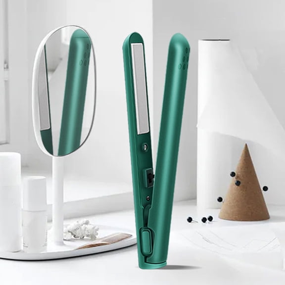 DEEPCRAFF 2-in-1 Hair Straightener and Curler, Dual Purpose Flat Iron Hair Styling Tool for Women and Girls, 1 Count Set