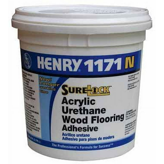 4 each: Henry 1171n Acrylic Urethane Wood Flooring Adhesive FP001171044N