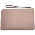 thumbnail image 2 of Kate Spade New York Women's Leila Pebbled Leather Medium Top Zip Wristlet (Warm  Beige), 2 of 4