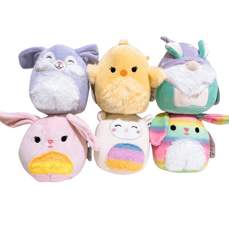 Squishmallows 2022 Easter Squad A Set of 6 Mini 5" Bunny Lamb Chick Plush Doll