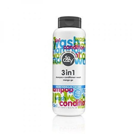 SoCozy Cinch 3 in 1 Shampoo + Conditioner + Body WashMango-go, 10.5 Fluid