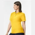 thumbnail image 3 of Gildan Softstyle Womens Short Sleeve Double Pique Polo Shirt, GR64 Semi-fitted Polo Shirt, Daisy S, 3 of 5