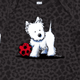thumbnail image 4 of Inktastic Westie with Ball Boys or Girls Baby Bodysuit, 4 of 5