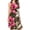 A468-1705, variant on Lilies Bloom Leopard Print Background Dress Loose Women'S Dress Beach Dresses With Pockets Dresses For Womens