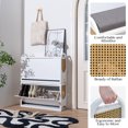 thumbnail image 5 of SULIVES Shoe Cabinet for Entryway, Combination Detachable Shoe Storage Cabinet with Rattan, lexible Use of Space, Morden Style, Suitable for Homes and Apartments（2 PCS）, 5 of 8