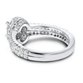 thumbnail image 2 of 14K Halo Round and Oval Shape Natural Diamond Engagement Ring (White Gold Size 4.5), 2 of 3