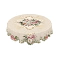thumbnail image 1 of Nappe Ronde de Pâques Polyester Imperméable Résistante aux Taches 152Cm pour Fête de Pâques Salle à Manger Cuisine, 1 of 6