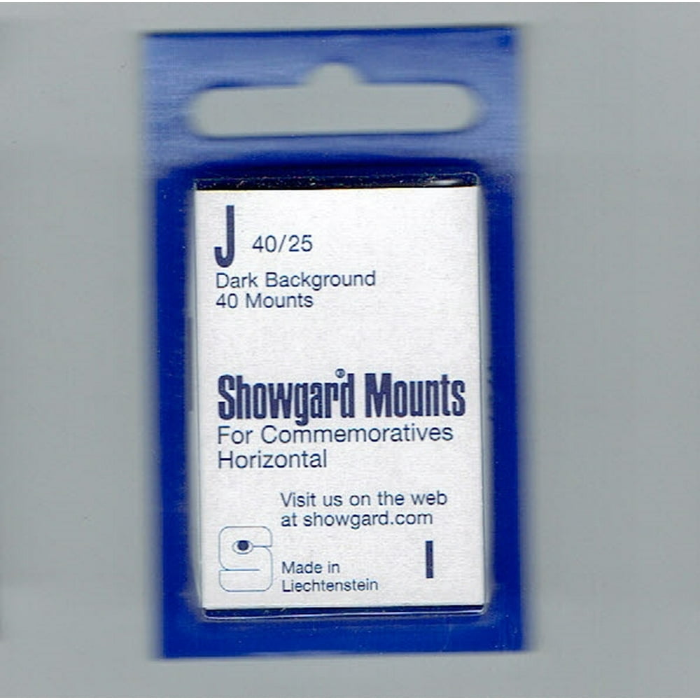 Showgard Stamp Mounts Size J Black