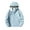 Blue, variant on Women's Travel Jacket with Hoodie Spring Fall Lightweight Waterproof Windbreaker Plus Size Breathable Windproof Coats Casual Outdoor Active Sport Raincoat Today White,XL