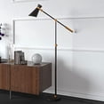 thumbnail image 2 of Evelyn&Zoe Industrial Metal Height-Adjustable Two-Tone Floor Lamp, 2 of 7