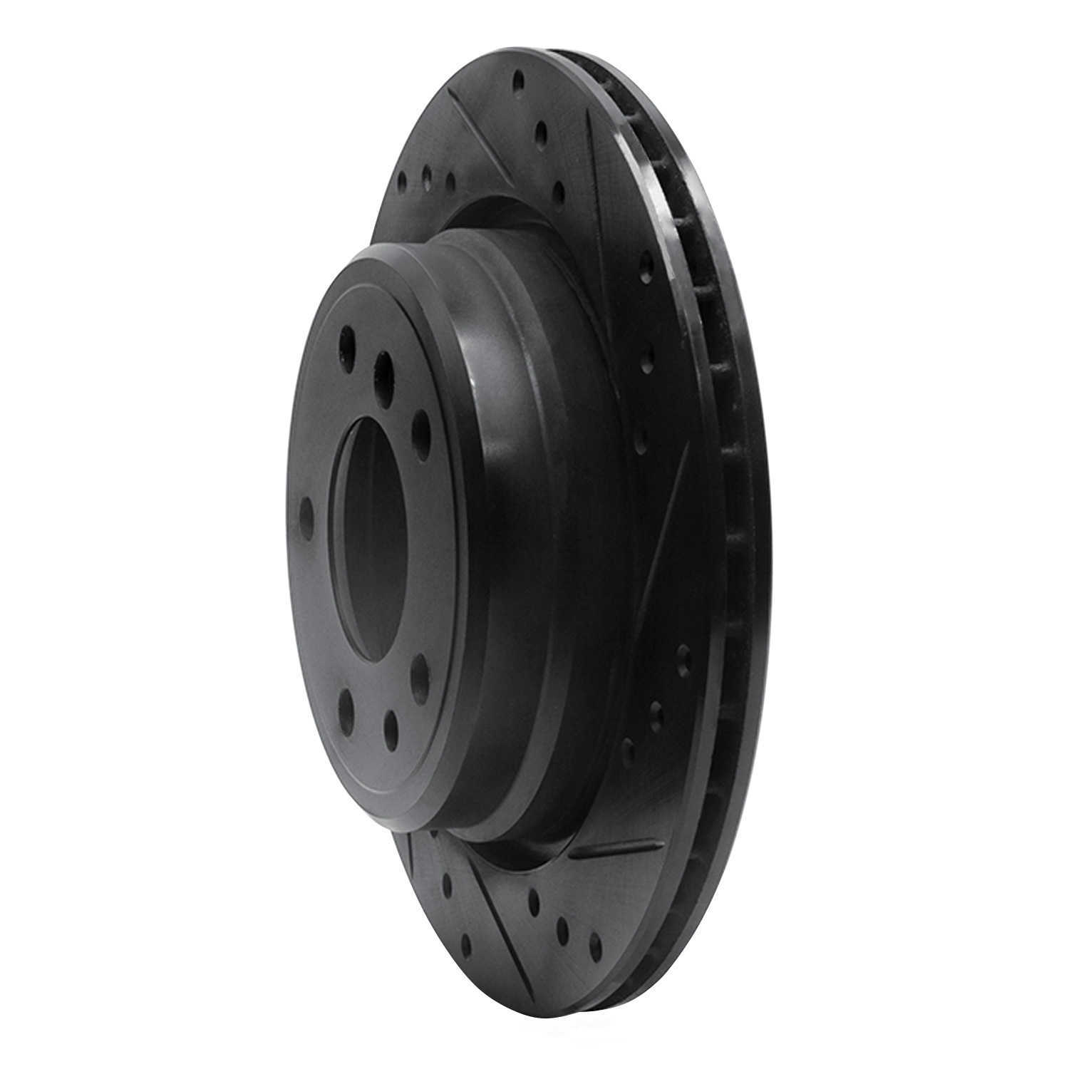 Dynamic Friction Company 633-31032R DFC Brake Rotor - Drilled And Slotted - Black