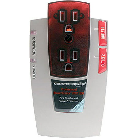 Monster Cable Pro 200 PowerCenter with Clean Power Stage 1 & Surge Protection (Frustration Free