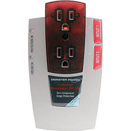 Monster Power Monster Cable Pro 200 PowerCenter with Clean Power Stage 1 & Surge Protection (Frustration Free Packaging) ()