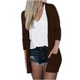 thumbnail image 6 of Dyegold Women's Open Front Lightweight Cardigan Long Sleeve Solid Color Oversized Sweater Cardigans Jackets Loose Outwear, 6 of 6