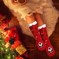 thumbnail image 4 of Fiudx Ofertas Flash Artículos En Oferta Calcetines Navideños Para El Suelo, Calcetines De Nieve De Lana De Cordero Para Mujer E Invierno, Calcetines Gruesos Y Amueblados Para Dormir En Casa, Calcetin, 4 of 5