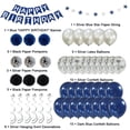 thumbnail image 3 of Kit de globos para cumpleaños, azul oscuro, 47 unidades, lámina de látex, fiesta, 3 of 3