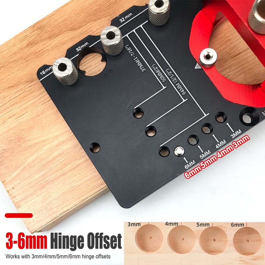 Zeiwohndc 35mm Cabinet Hinge Jig Concealed Drilling Hole Puncher, Locking Woodworking