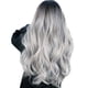 thumbnail image 1 of Peluca Mujer Pelo Largo Rizado Negro Gris Degradado Accesorios Sincero Electrónica, 1 of 5
