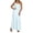 Blue, variant on Telankuip 2025 Satin One Shoulder Maxi Dress for Women Summer Silk Formal Elegant Backless Ruffle Sleeveless Wedding Guest Dresses Casual Comfort Stylish Party Outfits Yellow XS