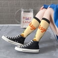 thumbnail image 6 of Picia Women Crew Soft Moisture-wicking Socks Gnomes Happy Thanksgiving Pattern Design Cotton Socks, One Size fit All, 6 of 9