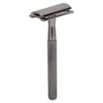 thumbnail image 2 of Recortadora manual de cuchillas para barba, afeitadora Manual de seguridad impermeable de doble filo para el hogar, color negro, 2 of 14