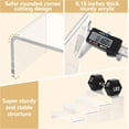 8 Pcs Large Acrylic Display Risers, Sturdy Rectangular Dessert Stands ...