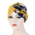 thumbnail image 2 of Travelwant Women African Turban Flower Knot Pre-Tied Bonnet Beanie Cap Headwrap, 2 of 7