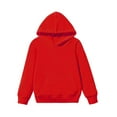 thumbnail image 2 of Bnwani Toddler Crew Neck Sweatshirts Long Sleeve Casual Solid Pocket Red Size 5t, 2 of 9
