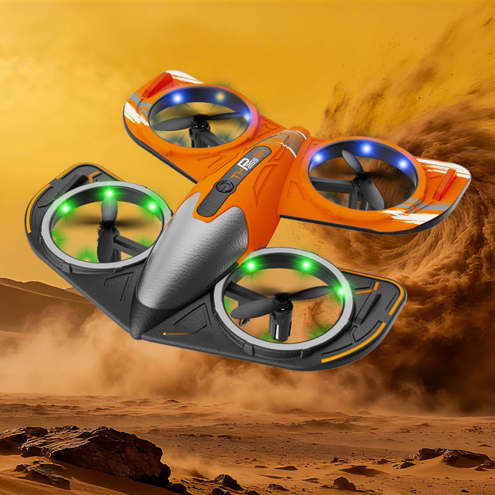 High-End Remote Control Foam Fighter Plane, HD Aerial Photography, Screen Controller, Long Battery Life, Multiple Flight Modes, 360° Rolls RC Airplane Adventure Toy