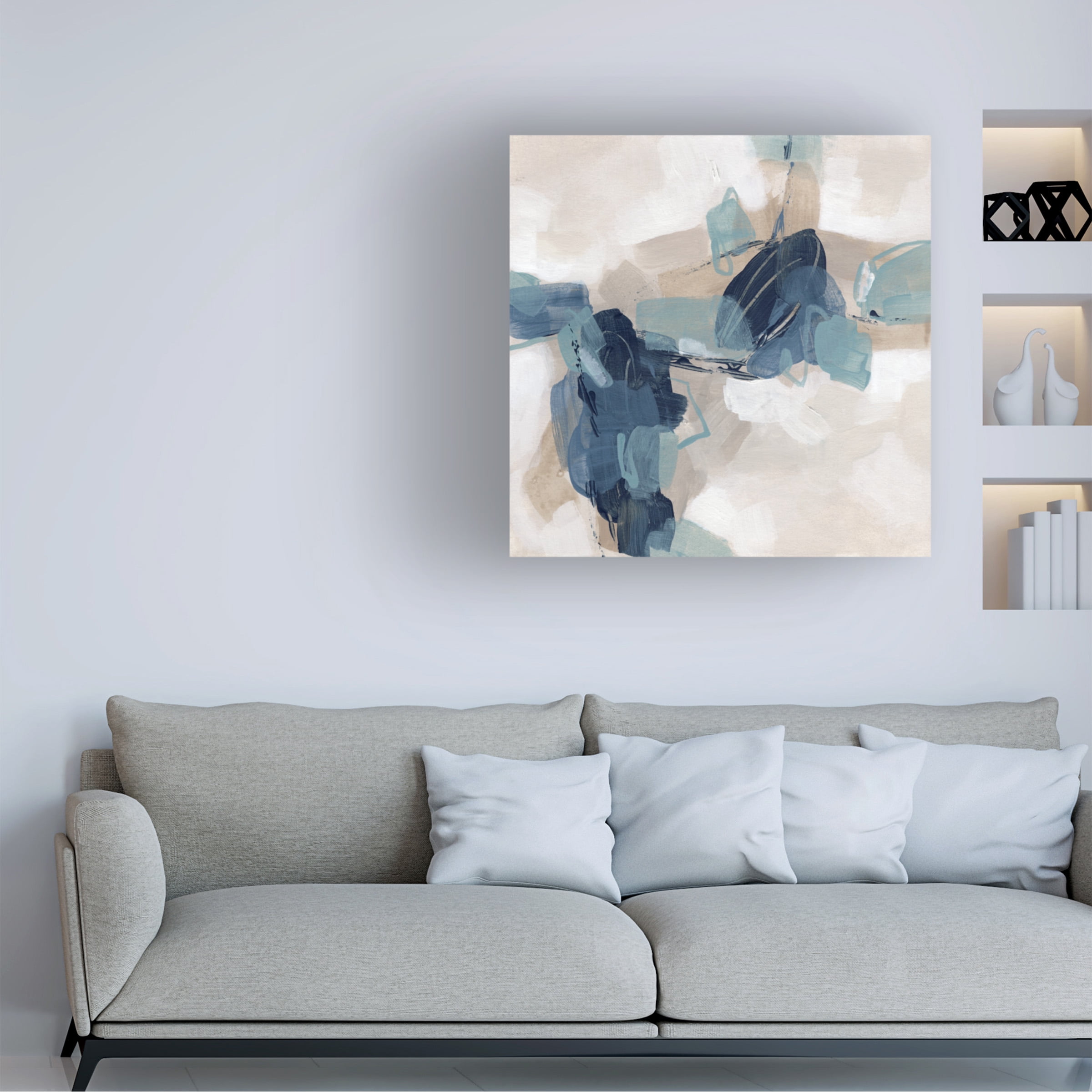 June Erica Vess 'Blues Chorus I' Canvas Art