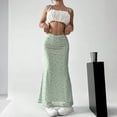 thumbnail image 6 of Womens Floral Chiffon Maxi Skirt 2026 Summer High Waisted Flared Elegant Long Skirts for Women, 6 of 6