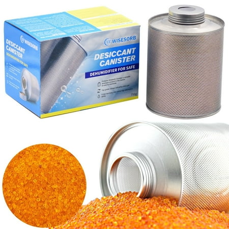 

Wisesorb 1 Packs 750 Grams Gun Safe Dehumidifierr Indicating Silica Gel Beads Reusable Canister Desiccant Dehumidifie