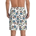 thumbnail image 3 of Kdxio Funny Excavator Print Mens Sleep Shorts Bottoms Soft Comfy Pajama Wear Pants with Drawstring Pockets, 3 of 7