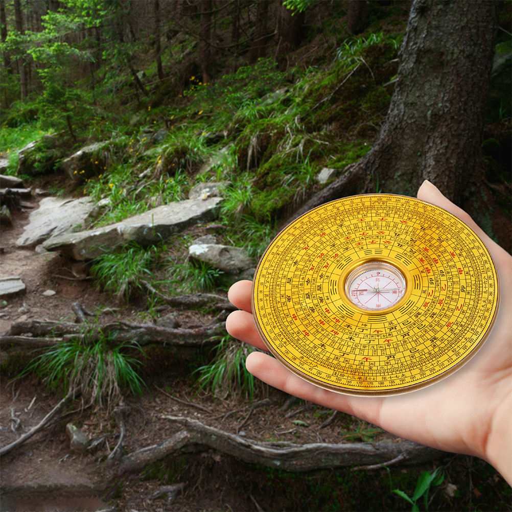 LOLIPPYY Golden Metal Geology Compass for Educational Use with Precision Craftsmanship and Stylish Elegant Design