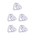 thumbnail image 3 of kurtrusly 5pieces Christmas Ribbon Safe Ingredients High-end Texture Fine Stitching Non-shedding Xmas Ribbon white 5Set, 3 of 6