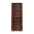 thumbnail image 5 of Tcbosik 8-Door Tall Cabinet with 4 Individual Storage Compartments, 72.4"H Modern MDF Storage Tower for Small Apartments, Kitchens, Garages & Bathrooms, Walnut, 5 of 9