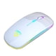 thumbnail image 1 of Matsuzay Ratón inalámbrico RGB Recargable Ratón USB Inalámbrico Computadora Ratones silenciosos LED Retroiluminado Ratón ergonómico para Cables de computadora Blanco, 1 of 6