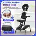 thumbnail image 4 of XgoodX Portable Massage Chair,Foam Therapy Chair Height Adjustable Tattoo Chair,Folding Travel Spa Chairs Face Cradle Salon Massage Chair with Carrying Bag-Black, 4 of 7