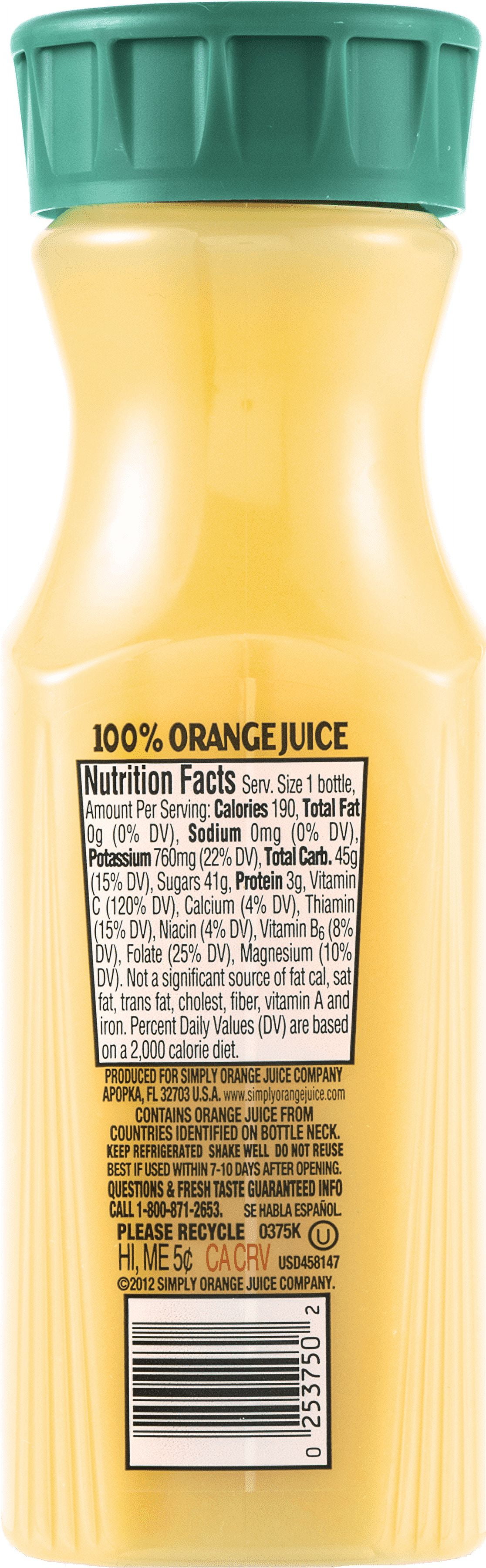 Simply Orange Juice Simply Orange  Orange Juice, 13.5 oz