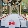 thumbnail image 3 of Chair Sashes 10Pack Elastic Slider Chair Bow Spandex Chair Cover Bands Party Chair Ribbons for Wedding Banquet Decorations Red, 3 of 4