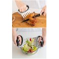 thumbnail image 3 of HEJULIK 2 Pcs Stainless Steel Bear Claw Meat Separator BBQ Grill Tool Chicken Separator Fork Tear Meat Separator Easily lifts, handles, chops and cuts meat, 3 of 6